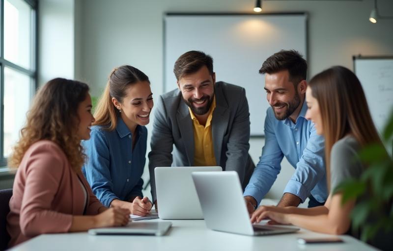 Photo of Summit Consulting Group team collaborating
